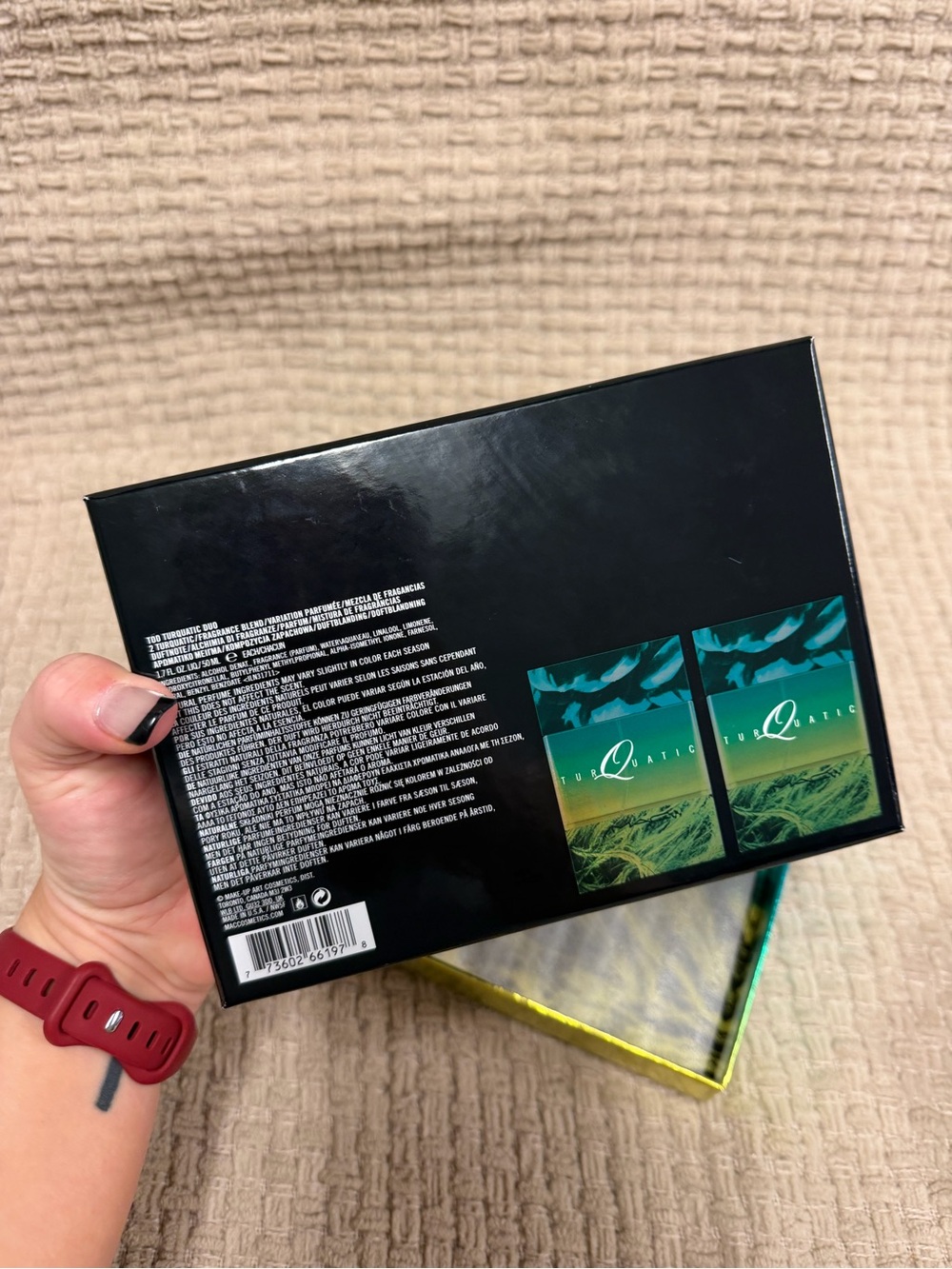 MAC Cosmetics Turquatic Duo in Teal and Gold Holographic Box - Picture 3 of 3